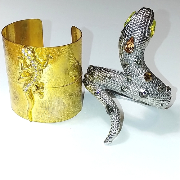 Large snake & lizard bangle ✨ BOGO FREE✨ - Picture 1 of 10